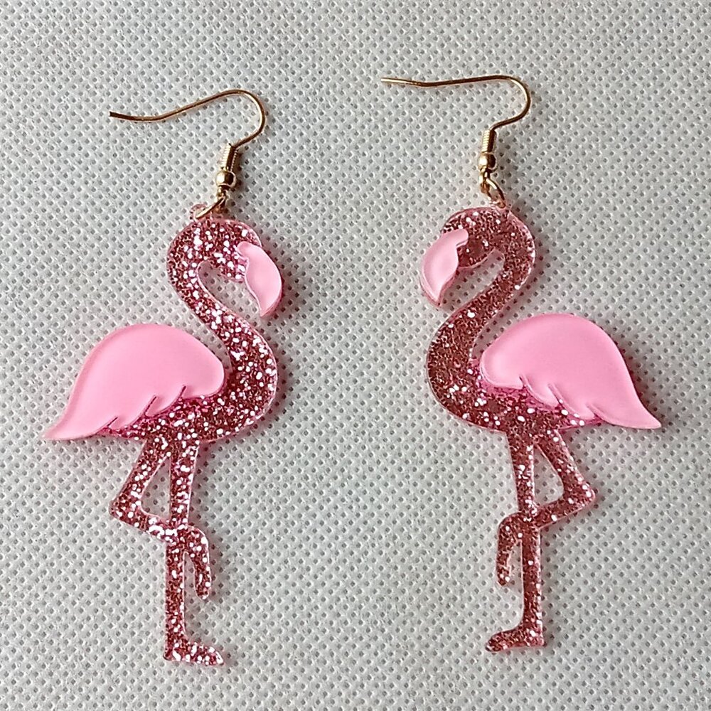 Pink Flamingo Earrings
